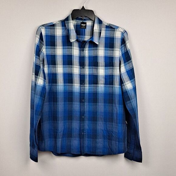 Oakley Mens Gradient check L/S shirt NWT - Picture 1 of 12
